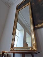Spiegel- Wandspiegel in een goudkleurige lijst - Glas, Hout, Antiek en Kunst
