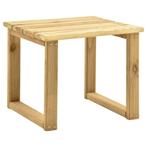 vidaXL Bijzettafel voor ligbed 30x30x26 cm geïmpregneerd, Tuin en Terras, Tuintafels, Verzenden, Nieuw