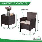 Tuinstoel tuinset - Set van 2 stoelen met tafel, Tuin en Terras, 2 zitplaatsen, Overige materialen, Nieuw, Loungeset