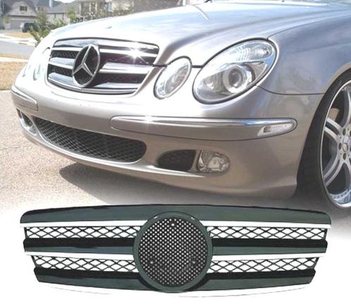 Calandre Type Amg Pour Mercedes E W211 02-06 Noir Chromé, Autos : Pièces & Accessoires, Carrosserie & Tôlerie, Envoi