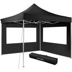 tectake Opvouwbaar tuinpaviljoen 3x3m met 2 zijdelen - zwart, Tuin en Terras, Partytenten, Verzenden, Nieuw