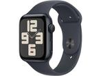 Apple Watch SE (2024), 44mm, GPS, Sportbandje S/M, Zwart, Bijoux, Sacs & Beauté, Verzenden