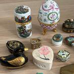 Boîte (31) - Cuivre, Émail, Porcelaine - Collection de 31, Antiquités & Art