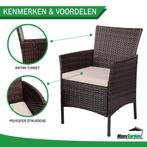 Tuinstoel tuinset - Set van 2 stoelen met tafel, Tuin en Terras, 2 zitplaatsen, Overige materialen, Nieuw, Loungeset